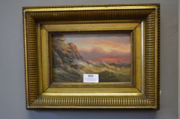 Gilt Framed Oil on Board - Seascape by E.K. Redmoor