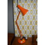 1970's Orange Anglepoise Desk Lamp