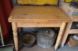 Victorian Pine Draw Leaf Kitchen Table