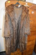 1950's Summer Ermine Fur Coat ~Size: 14-16
