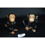 Pair of Beswick Chimpanzees