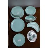 Poole Turquoise Retro Dinner Service 42 Pieces