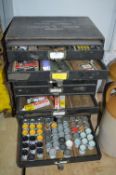 Remax Service Cabinet Containing Model Making Equipment, Paints, etc.