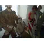 Quantity of Distressed Mannequins and Figures from Various Periods