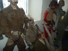 Quantity of Distressed Mannequins and Figures from Various Periods