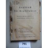 1939 German Vehicle Handbook