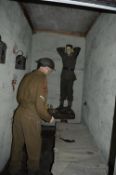 WWII POW Scene Depicting German Prisoner of War in Uniform with RMP Guard in Post-War Uniform