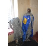 Medieval Knight Mannequin with Reproduction Clothing and Another (AF)