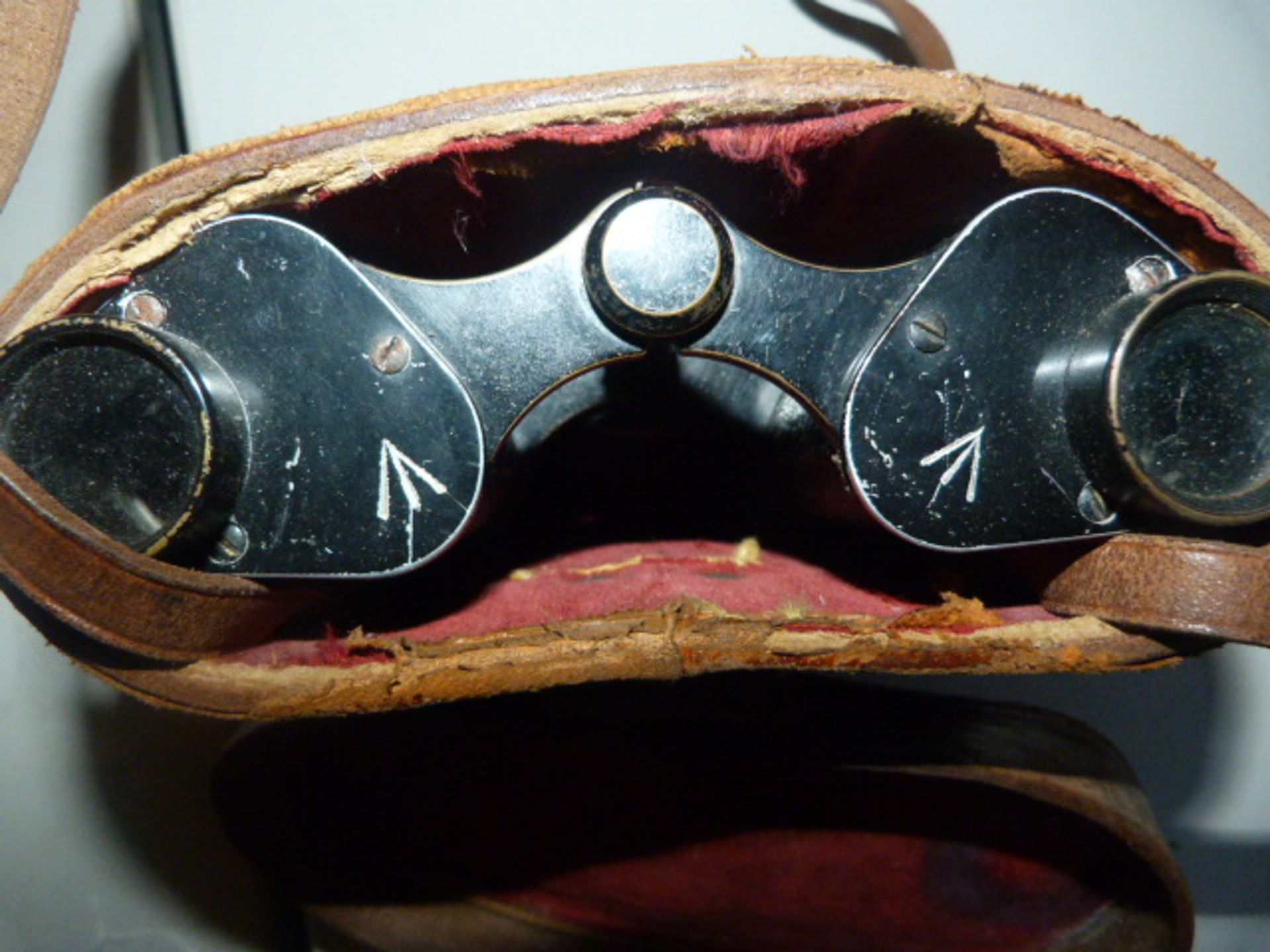 French Made Military Binoculars in Leather Case - Image 2 of 2