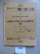 Training/Maintenance Manual for 155mm M41 Howitzer Carriage