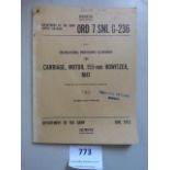 Training/Maintenance Manual for 155mm M41 Howitzer Carriage