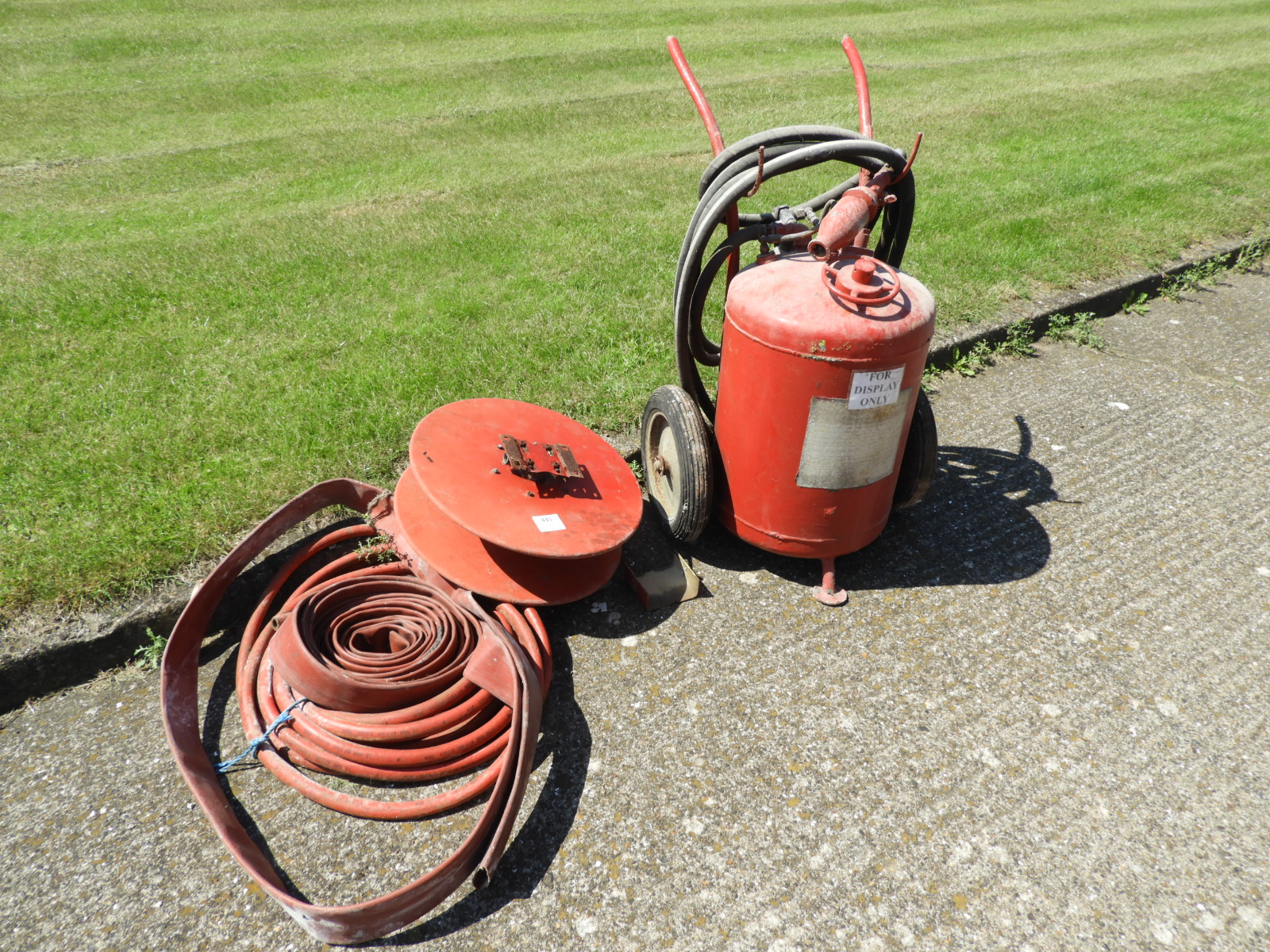 Chubb Fire Extinguisher, Foam Fire Extinguisher, Fire Hose and Reel (for display purposes only)