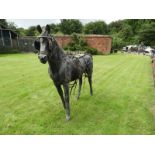 Life Size Fiberglass Model of a Horse with Tack