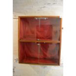 Glazed Display Cabinet Enclosed by Sliding Glass Doors