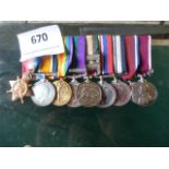 Collection of WWI Medals presented to Major T. Youngman