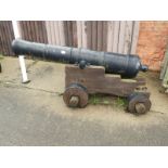 George III 12lbs Cast Iron Cannon on Truck