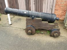 George III 12lbs Cast Iron Cannon on Truck