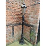 Cast Iron Lamppost with Six Sided Lantern 2.5m High