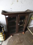 Glazed Bookcase Top with Glass Handles