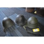 Three Post War British Helmets