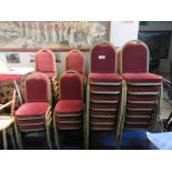 40+ Metal Framed Stacking Chairs with Upholstered Seats