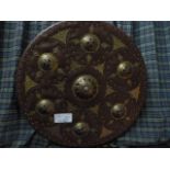 Johnstone Collection: Antique Style Scottish Shield with Brass Embossing