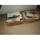 Two Boxes of Early Black & White Prints and Photographs (approx 80)