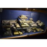 Twenty Scale Models of WWII Military Vehicles