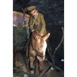 The War Horse Exhibit with Genuine Taxidermy Horse and Waxwork Mounted Officer