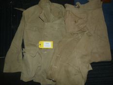 Two British Officer's Tropical Jackets and a Pair of Trousers