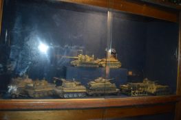 Nine WWII Military Scale Models