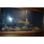 Nine WWII Military Scale Models