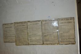 Eight East Yorkshire Regiment Laminated Battalion Orders