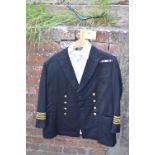 Naval Captain's Jacket and Shirt with WWII Ribbon Bar