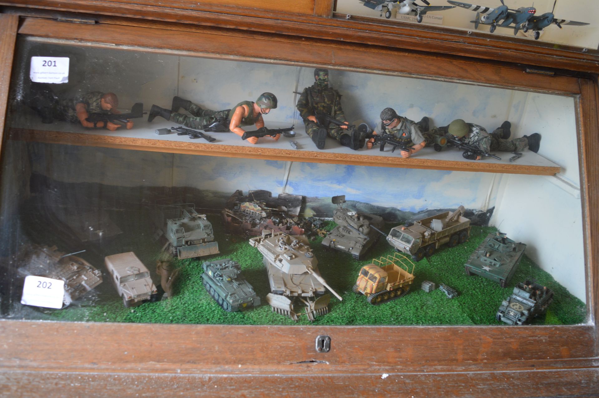 Eleven WWII Scale Model Vehicles, Tanks, Tracked Vehicles, etc.