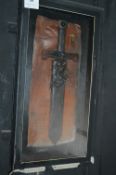 Replica Jester's Sword in Display Cabinet