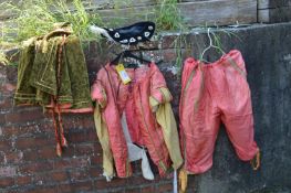 Henry VIII Style Costume Including Trousers, Jacket, Cloak and Hat