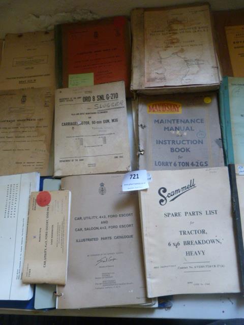 Twenty Post War Military Vehicle Parts and Maintenance Manuals and Pamphlets - Image 3 of 4