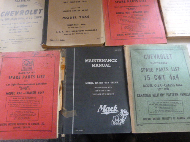 Ten WWII Military Vehicle Parts and Maintenance Manuals and Pamphlets - Image 3 of 4