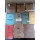 Ten WWII Military Vehicle Parts and Maintenance Manuals and Pamphlets