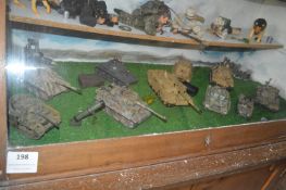 Ten Assorted Scale Model Tanks