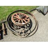 Assorted Cart Wheels and Rims
