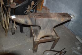 Cast Iron Anvil on Stand