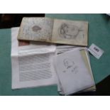 Autograph Book Containing Anecdotes, Comical Portraits and Ditties