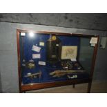 Illuminated Glazed Display cabinet ~156x71x181cm