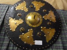 Johnstone Collection: Antique Style Scottish Shield with Brass Embossing