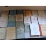 Twenty Post War Military Vehicle Parts and Maintenance Manuals and Pamphlets