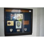 Wall Mounted Display Cabinet Containing Presentation Plaques