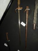 19th Century French Fusil Gras Bayonet with Steel Sheath