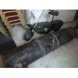 Rare Working Corgi Paratroop Motorcycle with Canister dated 1948